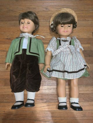 Gotz Poppe Modell 18” Romina & Romino Vinyl Doll Set Pre - American Girl Rare
