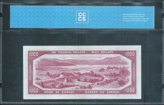 CANADA,  Bank of Canada $1000 1954 BC - 44a CCCS 62 Uncirculated Rare 2