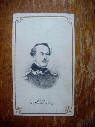 Antique Cdv Photo Of Civil War Gen.  C.  F.  Lee