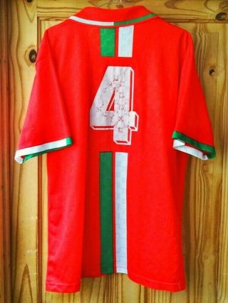 Very Rare Match Worn Wales 4 Football Shirt 1996 Lotto Home World Cup 1998