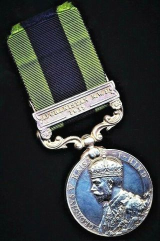 British Medal Igs 1908 Third Afghan War 1919 Railways Man Railway Engineer.  Rare