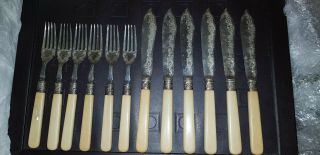 Vintage A&d S Fish Cutlery Set