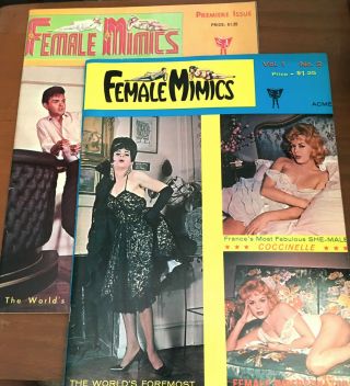 Rare Vintage Magazines " Female Mimics 