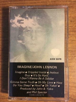 Beatles John Lennon Imagine Rare Cassette Tape Late Nite Bargain