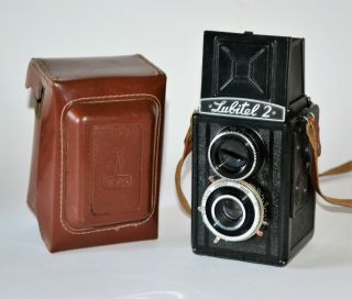Rare Export Ussr " Lomo Lubitel 2 " Tlr Medium Format Camera (4)