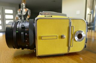 Hasselblad 501cm Camera Rare Factory Yellow 80mm Cf T Acute Matte D A12 Exc,