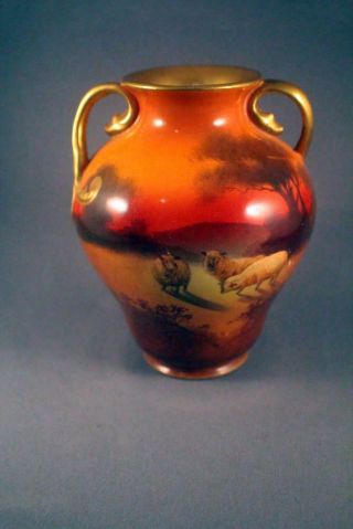 Stunning Rare Royal Doulton W Hodkinson Vase - Perfect - (pb6b)
