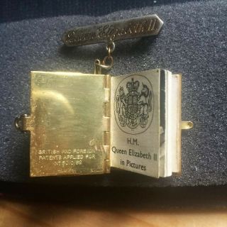 Extra Rare Vintage Miniature Book Of Queen Elizabeth Ii
