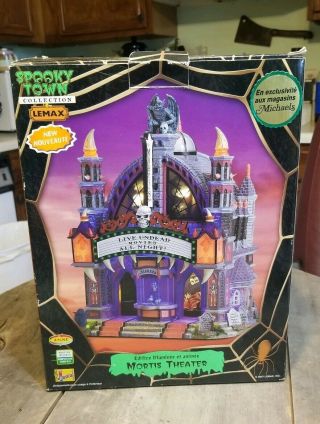 2007 Lemax Spooky Town Mortis Theater Halloween Michaels Exclusive Retired Rare