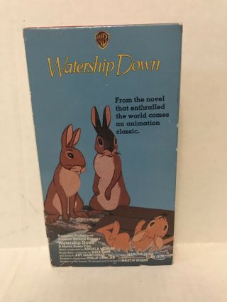 Watership Down 1993 Vhs.  Rare Cover.