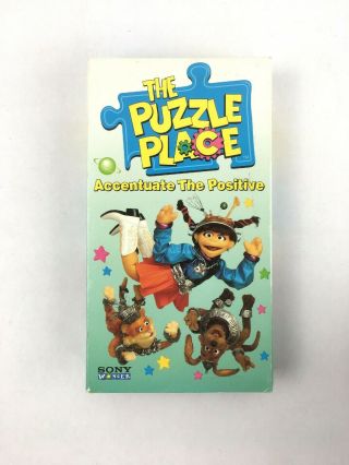 The Puzzle Place Accentuate The Positive Vhs 1996 Very Rare Htf Puppets