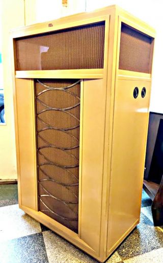 Vintage Jensen Imperial Model Pr 100 Speaker In Rare Blonde Korina Finish