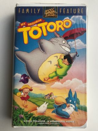 My Neighbor Totoro Vhs 1993 Rare Collectible Fox Video Studio Ghibli - Miyazaki