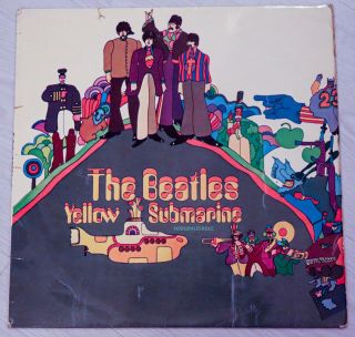 The Beatles Yellow Submarine Lp Uk Export Odeon Ppcs Gold Red Sticker 1969 Rare