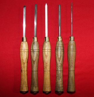 Rare Vintage Robert Sorby 5 - Piece Micro Woodturning Tool Set