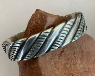 Rare Coin Silver Bracelet U.  S.  Navajo 2 
