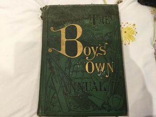 Antique The Boys Own Annual - Volume Xiii - 1890 - 91 - 823 Pages