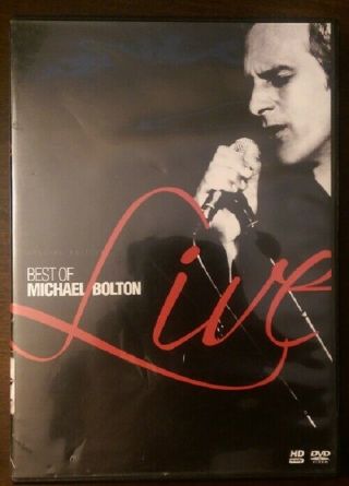 Best Of Michael Bolton Live Dvd Out Of Print Rare Concert Music Classic Oop