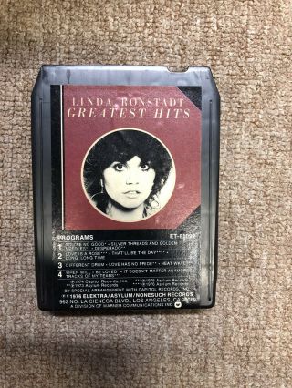 Linda Ronstadt Greatest Hits Rare 8 Track Tape