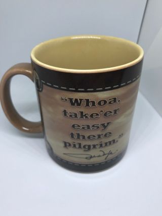 Vintage Rare John Wayne Brown Coffee Mug 2