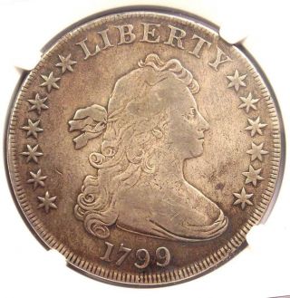 1799 Draped Bust Silver Dollar $1 Coin - Certified Ngc F15 - Rare