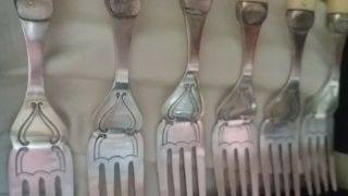 Set of EPNS fish knives & forks in presentation box 3