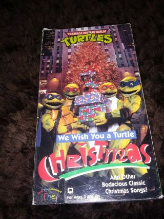 Teenage Mutant Ninja Turtles We Wish You Turtle Christmas Vhs 1994 Rare