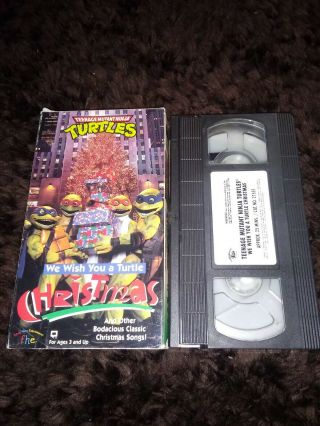 Teenage Mutant Ninja Turtles We Wish You Turtle Christmas VHS 1994 Rare 3
