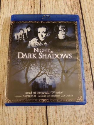 Night Of Dark Shadows (blu - Ray,  2012) Oop And Very Rare.  Like.  Horror