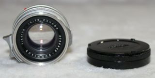 VERY RARE Leica SUMMILUX 35mm 1:1.  4 Steel Rim M MOUNT Camera Lens NEAR 2