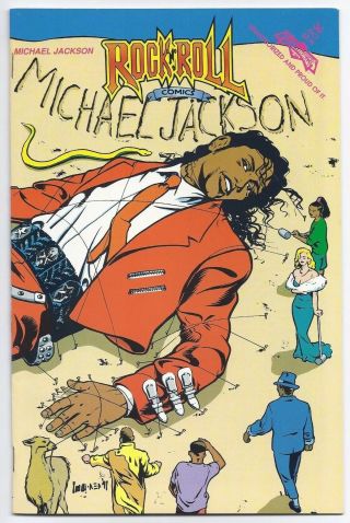 Rock N Roll Comics Michael Jackson Mj 36 Wraparound Cover Gullliver Homage Rare