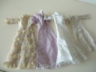 Sindy/fleur Or Other Vintage Fashion Dolls Clothes - Dresses - 4 Items