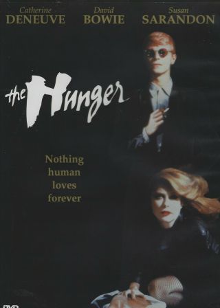 The Hunger,  Dvd Region 1.  As.  Very Rare.  David Bowie,  Susan Sarandon.