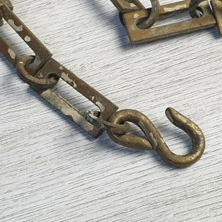 Antique Metal Brass Light Pull Square Link Chain 3