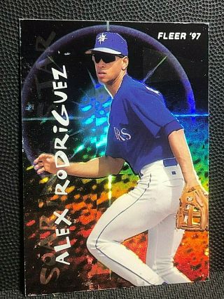 Alex Rodriguez 1997 Fleer Baseball Soaring Star Glowing Rare Sp Card 11 Read