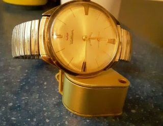 Vintage Antique Thin Waltham 17 Jewel Gold Mens Wrist Watch