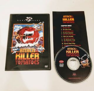 Attack Of The Killer Tomatoes Dvd (25th Anniversary Edition) With Insert Rare