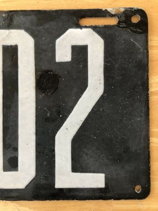 1914 PA Pennsylvania License Porcelain Plate - Rare,  Very Good,  Low 4 - digit 3