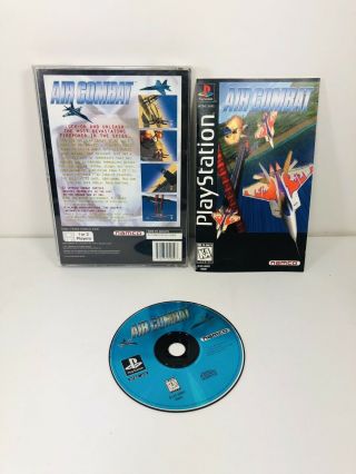 Air Combat Sony Playstation 1 Game Rare Htf Ps1 Long Box Complete