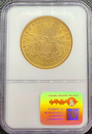 1899 - S • $20 Liberty Head Gold Double Eagle • MS62 NGC Rare Mark Coin 2