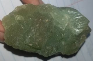 Cool Rare Triangular Green Fluorite Crystals Mineral Display Specimen Russia Gem