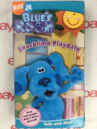 Blues Room Clues Nick Jr Snacktime Playdate Vhs 2004 Rare Tape 1st Episode