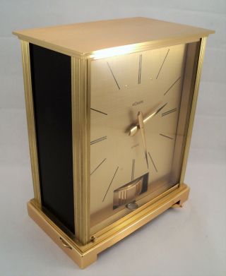 Rare Vintage Jaeger Lecoultre Atmos Mantel Clock Embassy Black - Perfectly