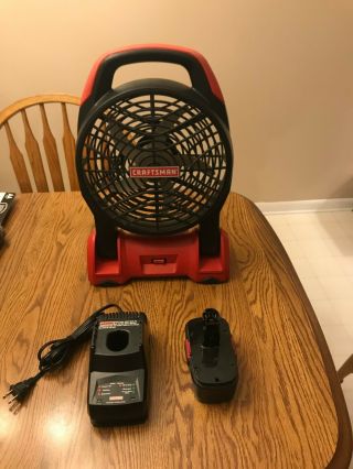 Craftsman C3 19.  2 Volt 2 Speed Fan Rare With Battery And Charger