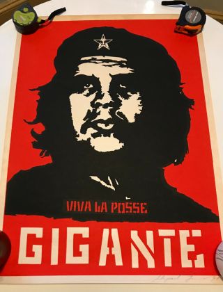 Shepard Fairey Che Print Poster - Signed & Numbered - 1997 - Very Rare Obey Giant