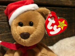 Extremely Rare Ty Beanie Baby 1996/1997 Holiday Teddy Bear - Rare Errors