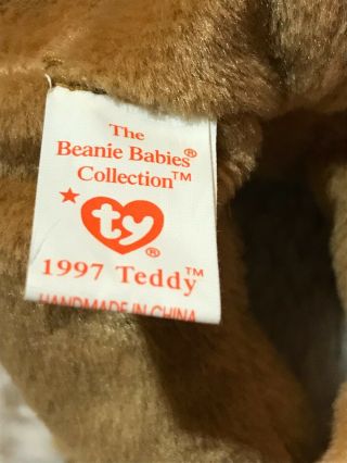 EXTREMELY RARE Ty beanie baby 1996/1997 holiday Teddy Bear - RARE ERRORS 3