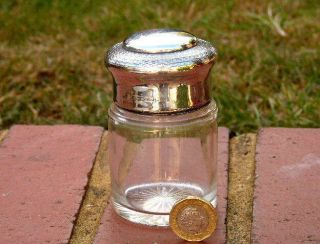Hallmarked Sterling Silver Vanity Bottle Dated For Birmingham 1911