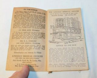 RARE 1935 St Louis Street Guide & Nearest Car Line Advertising Book 2