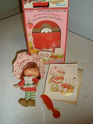1980 Kenner 43020 Strawberry Shortcake 5 " Scented Doll (h)